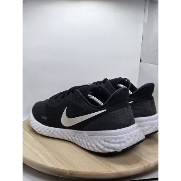 Nike Revolution 5 Mens 13 BQ3204-002 Black White Lace-Up Sneaker Shoes - Picture 7 of 9